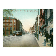 St. principal, Springfield, vintage del mA Postales