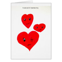 St. Tarjeta del el día de San Valentín apenas para