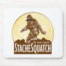 'STACHE SQUATCH poco el Cryptid - Bigfoot divertid Alfombrilla De Ratones