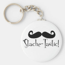 'Stache-tastic Llavero Personalizado