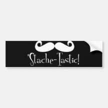 'Stache-tastic Pegatina De Parachoque