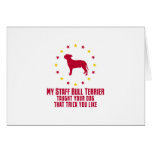 Staffordshire bull terrier felicitación