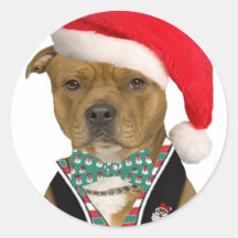 Staffordshire Terrier americano un diseño del navi Pegatinas