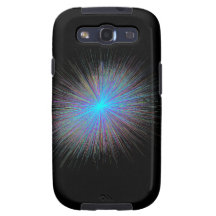 Starburst azul radiante samsung galaxy s3 fundas