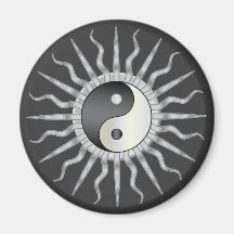 Starburst negro Yin Yang Iman