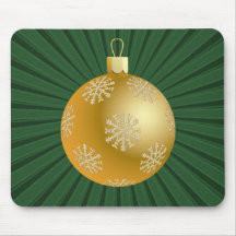 Starburst raya el ornamento Mousepad, verde Tapetes De Ratón