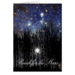 Starscape y árboles: Alcance - tarjeta de felicita