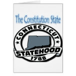 Statehood 1788 de Connecticut Tarjeta
