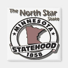 Statehood de la estrella del norte de Minnesota Imán