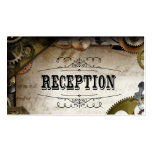 Steampunk adapta tarjetas de la recepción nupcial  tarjetas de visita