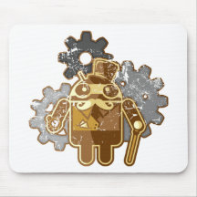 Steampunk Android used-Look Mauspads