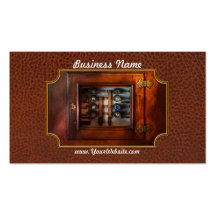 Steampunk - eléctrico - el panel del fusible plantillas de tarjeta de negocio
