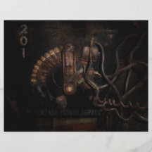 Steampunk - eléctrico - interruptor rotatorio tarjeton