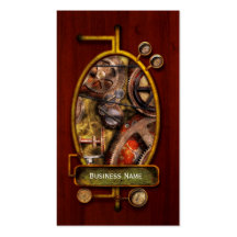 Steampunk - engranajes - funcionamientos internos tarjeta de visita