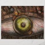 Steampunk - espeluznante - ojo en tecnología tarjetas informativas