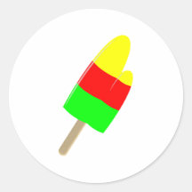Steckerleis Eiscreme ice cream Runder Aufkleber