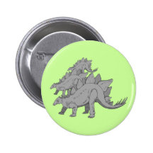 Stegosaurus Buttons