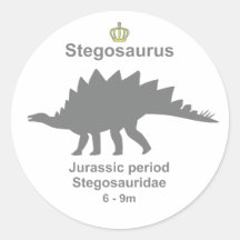 Stegosaurus g5 丸形シールステッカー