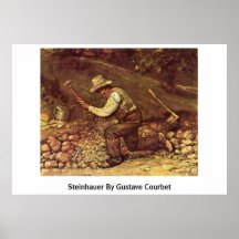 Steinhauer de Gustave Courbet Posters
