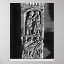Stela funerario que representa a un doctor impresiones