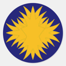 Stern star runde sticker