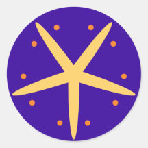 Stern star runde sticker