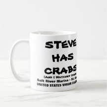 STEVE TIENE CANGREJOS TAZA