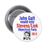Stevens/vínculo Objectivist Pary 2012 Pins