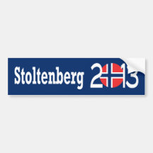 Stoltenberg 2013 etiqueta de parachoque