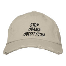 StopObamaObesity.com Gorra De Beisbol