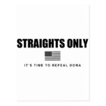Straights solamente tarjeta postal