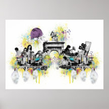 Streetart de la arcada de TGDY - poster