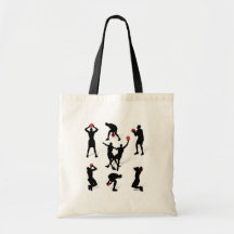 streetball-jugadores bolsa lienzo