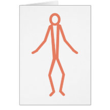 Strichfigur stick figure karte