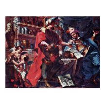 Sts. Cosmas y Damián como doctores By Anwander Joh Tarjeta Postal