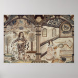 Stumpwork que representa Charles I y a Charles II Posters