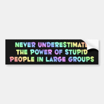 stupid_people etiqueta de parachoque