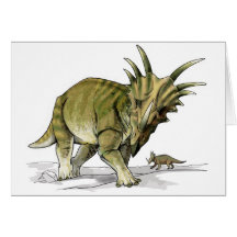Styracosaurus - dinosaurio de Cretacous Felicitación