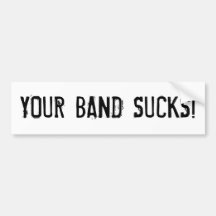 ¡SU BANDA CHUPA! - BumperSticker Pegatina De Parachoque