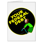 Su bola y cadena federales de la deuda felicitación