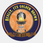 Su Brown de oro, pegatina del día de padre