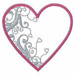 Su camisa bordada corazón camisetas bordadas