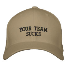 SU EQUIPO CHUPA GORRAS BORDADAS