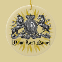 Su escudo de la familia con el ornamento conocido  adornos