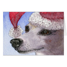 Su gorra del día de fiesta - whippet felicitaciones