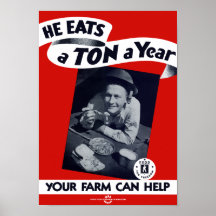 Su granja puede ayudar -- WW2 Posters