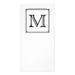 Su letra. Monograma de encargo. Blanco y negro Tarjetas Fotográficas