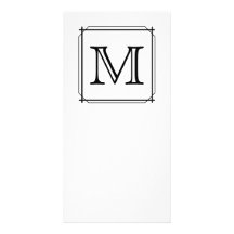 Su letra. Monograma de encargo. Blanco y negro Tarjetas Fotográficas