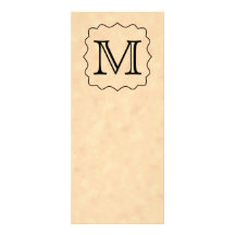 Su letra. Monograma de encargo. Negro y pergamino Invitaciones Personalizada