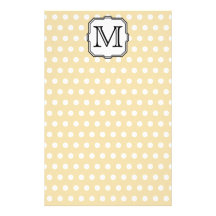 Su letra. Monograma de encargo. Punto de polca bei Papeleria De Diseño